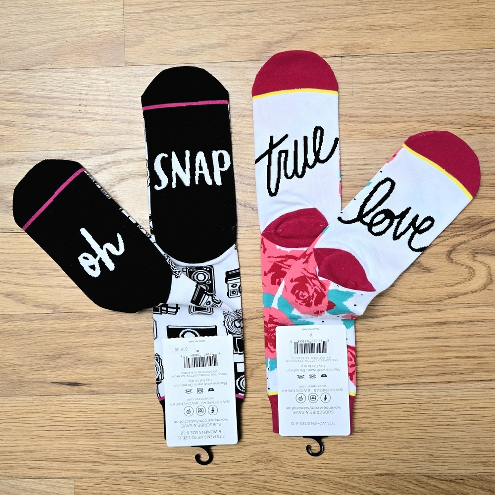 Oh Snap and True Love Socks Set